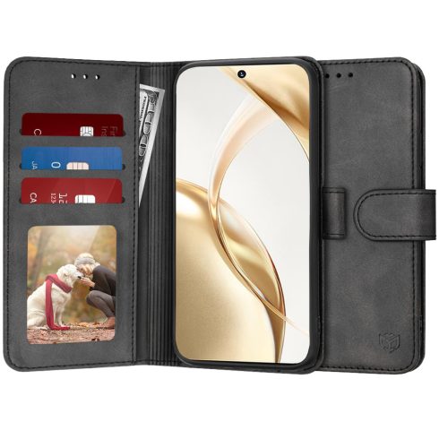 Techsuit - Diary Book Notesz tok - Honor 200 - Black (fekete)