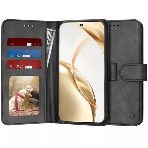 Honor 200 - Notesz tok - fekete - Techsuit Diary Book