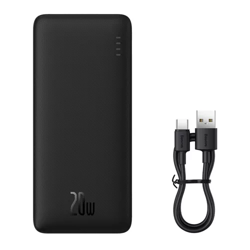 Powerbank - 10000 mAh - fekete - Baseus Airpow - 20W