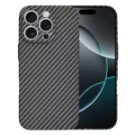 iPhone16 Pro - Hátlap tok - fekete - carbon - Techsuit Carbonit FiberShell