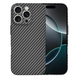   iPhone16 Pro - Hátlap tok - fekete - carbon - Techsuit Carbonit FiberShell