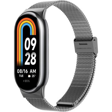   Techsuit - Óraszíj 15mm (W022) - Xiaomi Mi Band 8 / 8 NFC / 9 / 9 NFC - Gray (szürke)