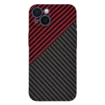 iPhone13 - Hátlap tok - piros - Techsuit Carbonite FiberShell