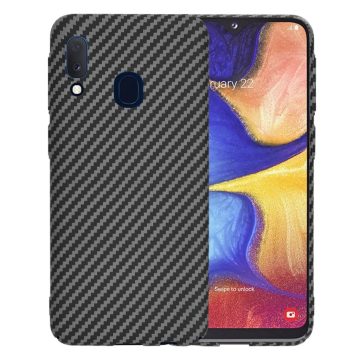   Techsuit - Hátlap tok - Carbonite FiberShell - Samsung Galaxy A20e - Black (fekete)