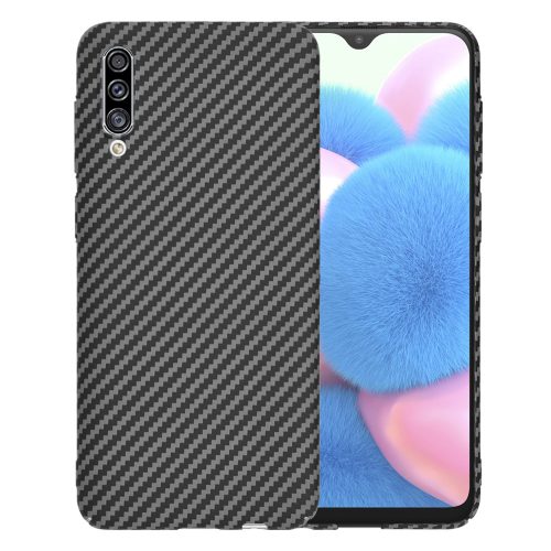 Techsuit - Hátlap tok - Carbonite FiberShell - Samsung Galaxy A30s / A50 / A50s - Black (fekete)