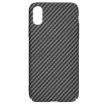 Techsuit - Carbonite FiberShell tok - iPhoneX / iPhoneXS - Black (fekete)