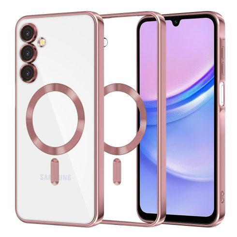 Techsuit - Luxury Crystal MagSafe tok - SAMSUNG  A15 4G / A15 5G - Pink