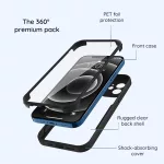 iPhone13 - Hátlap tok MagSafe - fekete - 360 teljes