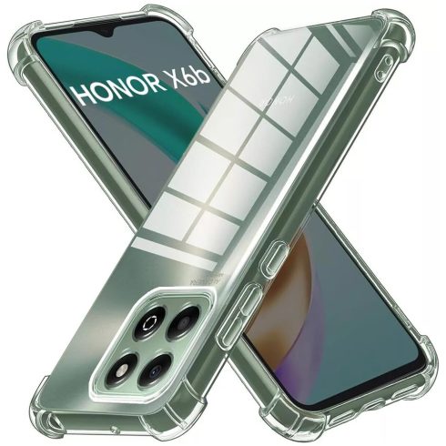Techsuit - Shockproof Clear Szilikon tok - Honor X6b - Clear (átlátszó)