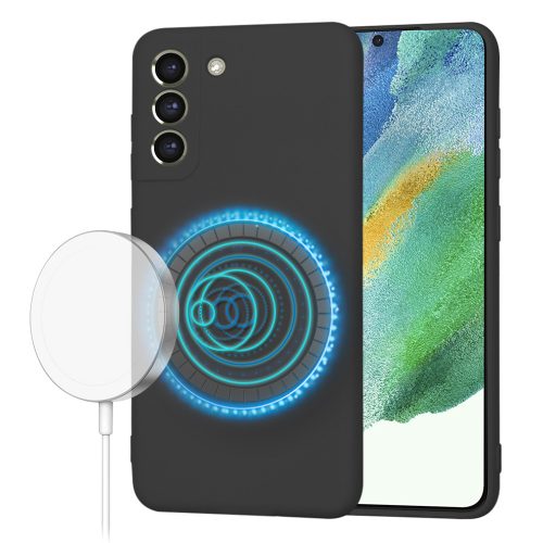 Samsung  S21 FE 5G - Hátlap tok MagSafe - (fekete) - SoftFlex