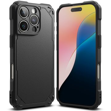   Tok szilikon, Apple iPhone 16 Pro Ringke Rugged Gear Magsafe (fekete)
