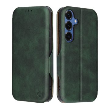   Techsuit - Safe Wallet Plus Notesz tok - SAMSUNG  S25 - Green (zöld)