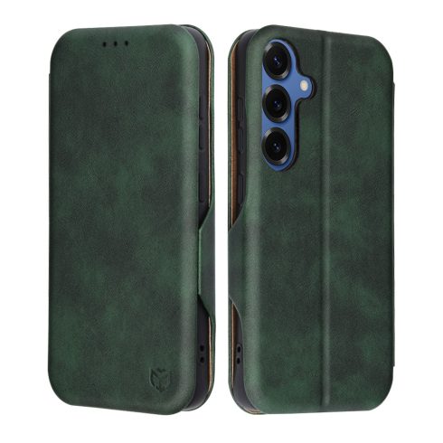Techsuit - Safe Wallet Plus Notesz tok - SAMSUNG  S25 - Green (zöld)