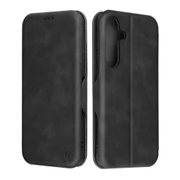   Techsuit - Safe Wallet Plus Notesz tok - SAMSUNG  S25 Plus - Black (fekete)