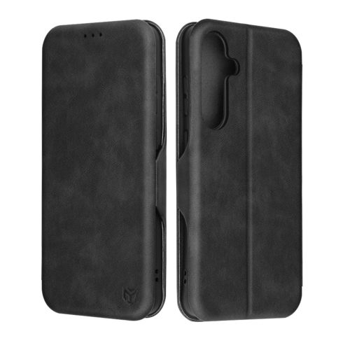 Techsuit - Safe Wallet Plus Notesz tok - SAMSUNG  S25 Plus - Black (fekete)