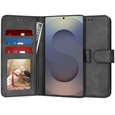 Techsuit - Diary Book Notesz tok - SAMSUNG  S25 Ultra - Black (fekete)