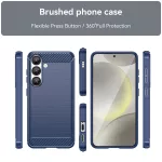 Techsuit - Carbon Szilikon tok - SAMSUNG  S25 Plus - Blue (kék)