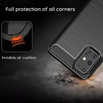 Techsuit - Hátlap tok - Carbon Szilikon - Samsung Galaxy S25 Ultra - Black (fekete)