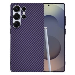   Techsuit - Carbonite FiberShell tok - SAMSUNG  S25 Ultra - Purple (lila)