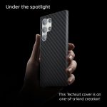 Techsuit - Carbonite FiberShell tok - SAMSUNG  S25 Ultra - Purple (lila)