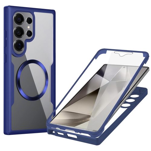 Techsuit - ColorVerse 360 MagSafe tok + Screen P. - Samsung  S25 Ultra - (kék)