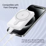 Powerbank - MagSafe - 5000 mAh - rózsaszín - Vention - FHSP0
