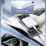 Powerbank - MagSafe - 5000 mAh - rózsaszín - Vention - FHSP0
