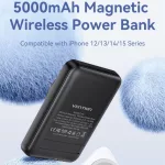 Powerbank - MagSafe - 5000 mAh - rózsaszín - Vention - FHSP0