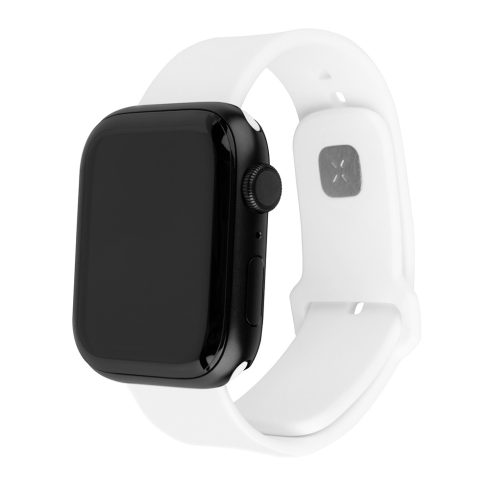 Fixed - Silicone Sporty Strap Set 35mm - Apple Watch 1/2/3/4/5/6/7/8/9/10/SE/SE 2/Ultra/Ultra 2 (42/44/45/46/49mm) - White (fehé