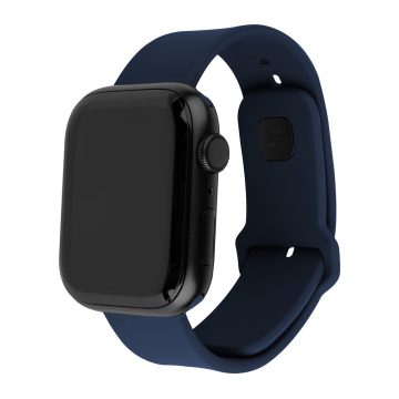   Fixed - Silicone Sporty Strap Set 35mm - Apple Watch 1/2/3/4/5/6/7/8/9/10/SE/SE 2/Ultra/Ultra 2 (42/44/45/46/49mm) - Blue (kék)