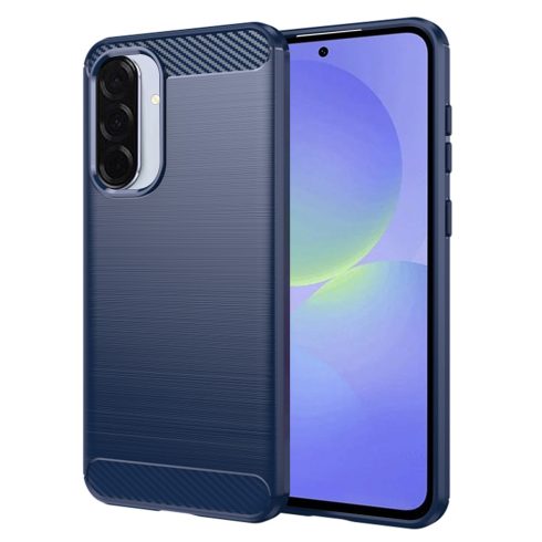 Techsuit - Hátlap tok - Carbon Szilikon - Samsung Galaxy A36 5G / A56 5G - Blue (kék)