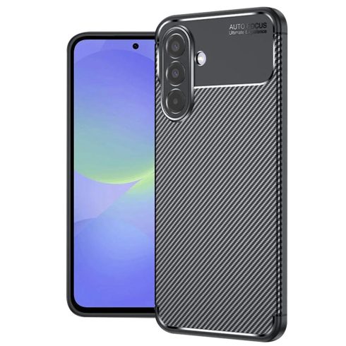 Techsuit - Hátlap tok - CarbonFiber - Samsung Galaxy A36 5G - Black (fekete)