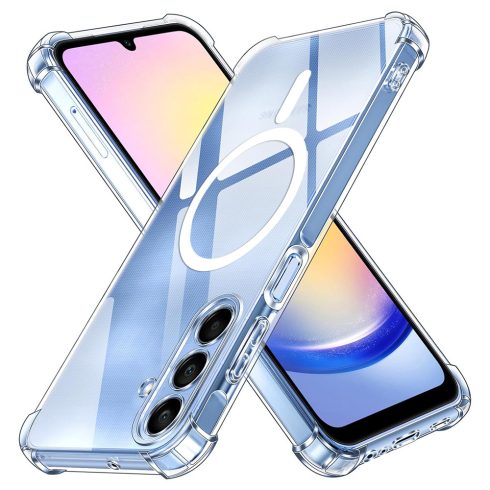 Techsuit - Hátlap tok - Shockproof Clear Szilikon MagSafe - Samsung Galaxy A25 5G - (átlátszó)