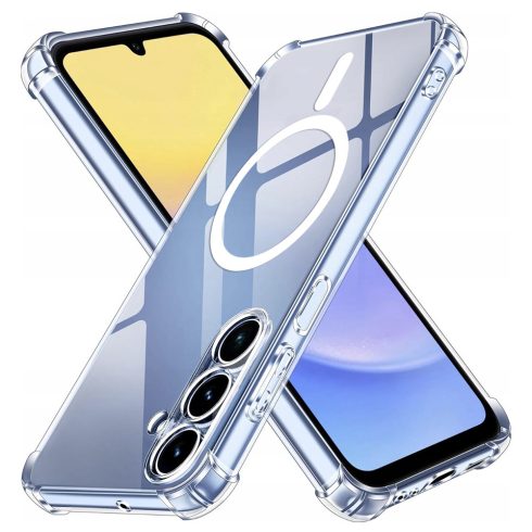 Techsuit - Hátlap tok - Shockproof Clear Szilikon MagSafe - Samsung Galaxy A15 4G / A15 5G - (átlátszó)