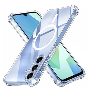   Techsuit - Hátlap tok - Shockproof Clear Szilikon MagSafe - Samsung Galaxy A16 4G / A16 5G - (átlátszó)