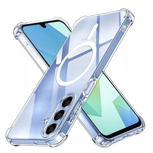 Techsuit - Hátlap tok - Shockproof Clear Szilikon MagSafe - Samsung Galaxy A16 4G / A16 5G - (átlátszó)