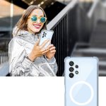 Samsung S21 FE - Hátlap tok MagSafe - átlátszó - Shockproof Clear