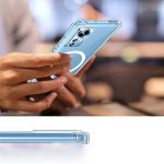 Samsung S21 FE - Hátlap tok MagSafe - átlátszó - Shockproof Clear