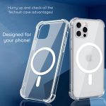 Samsung S21 FE - Hátlap tok MagSafe - átlátszó - Shockproof Clear