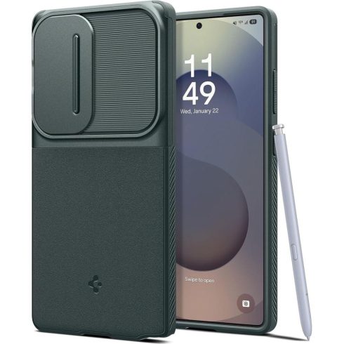 Spigen - Optik Armor - SAMSUNG  S25 Ultra - Abyss Green (zöld)