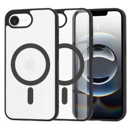 iPhone16e - Hátlap tok MagSafe Pro - fekete - Techsuit