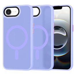 iPhone16e - Hátlap tok MagSafe - lila - Techsuit HaloFrost