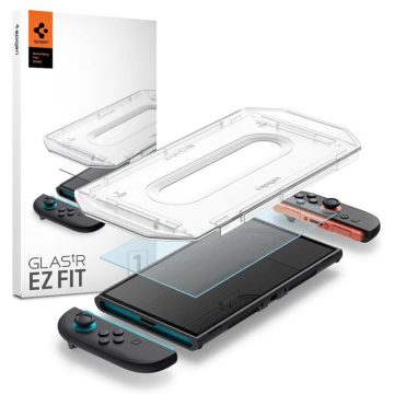   Spigen Kijelzővédő Üveg tR EZ-FIT (2db) - Nintendo Switch 2 - (átlátszó)