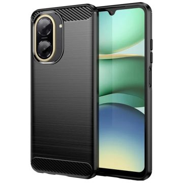   Techsuit - Carbon Szilikon tok- Xiaomi Red (piros)mi A5 4G (173.3 x 79.4 x 8.26mm) - Black (fekete)