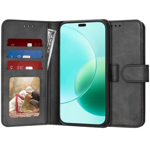 Techsuit - Diary Book Notesz tok- Honor 400 Lite - Black (fekete)