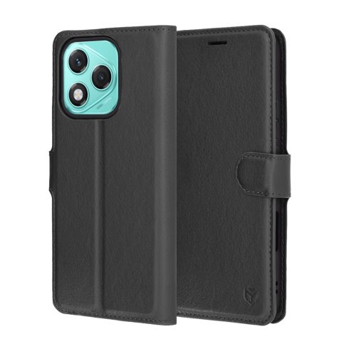 Techsuit - Leather Folio tok - Honor 400 Lite - Black (fekete)