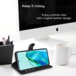 Techsuit - Leather Folio tok - Honor 400 Lite - Brown (barna)