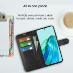 Techsuit - Leather Folio tok - Honor 400 Lite - Brown (barna)