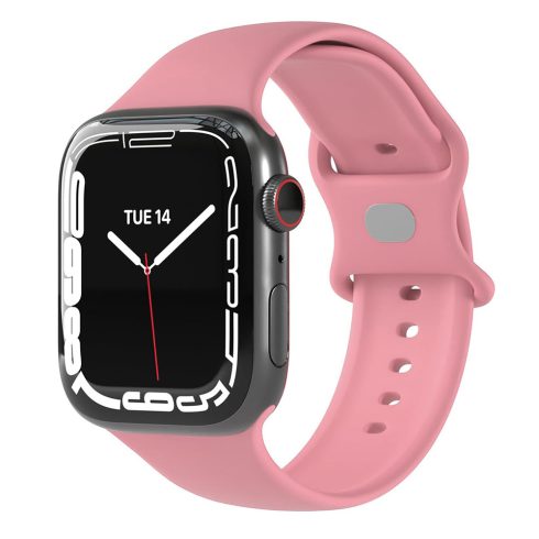 Techsuit - Watchband (W031) - Apple Watch 1/2/3/4/5/6/7/8/9/10/SE/SE 2 (38/40/41/42mm) - Pink (rózsaszín)