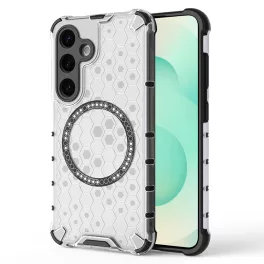   Techsuit - HoneyComb Shield MagSafe tok - Samsung S25 Plus - White (fehér)